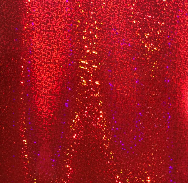 Confetti Red Glitter Embroidery Vinyl