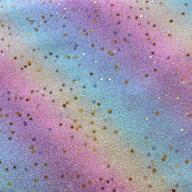 rainbow glitter stars
