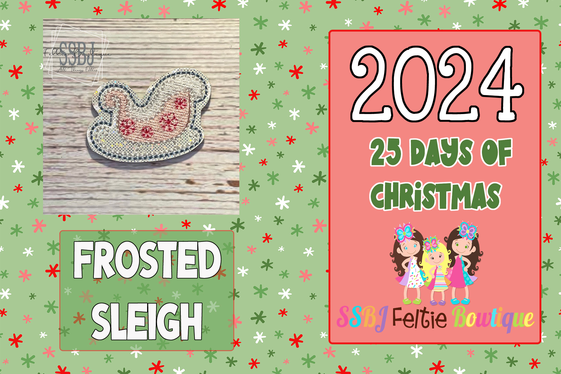 SSBJ Frosted Sleigh Embroidery File