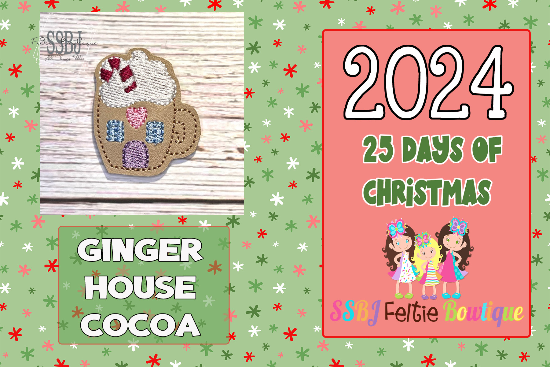 SSBJ Ginger House Cocoa Embroidery File