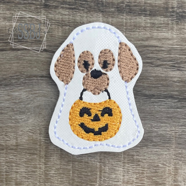 SSBJ Trick or Treat Golden Ghost Embroidery File