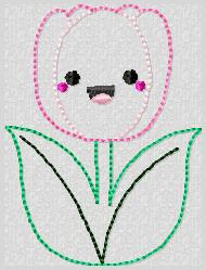 Kutie Tulip Embroidery File