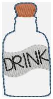 SSBJ Drink Bottle  Embroidery File