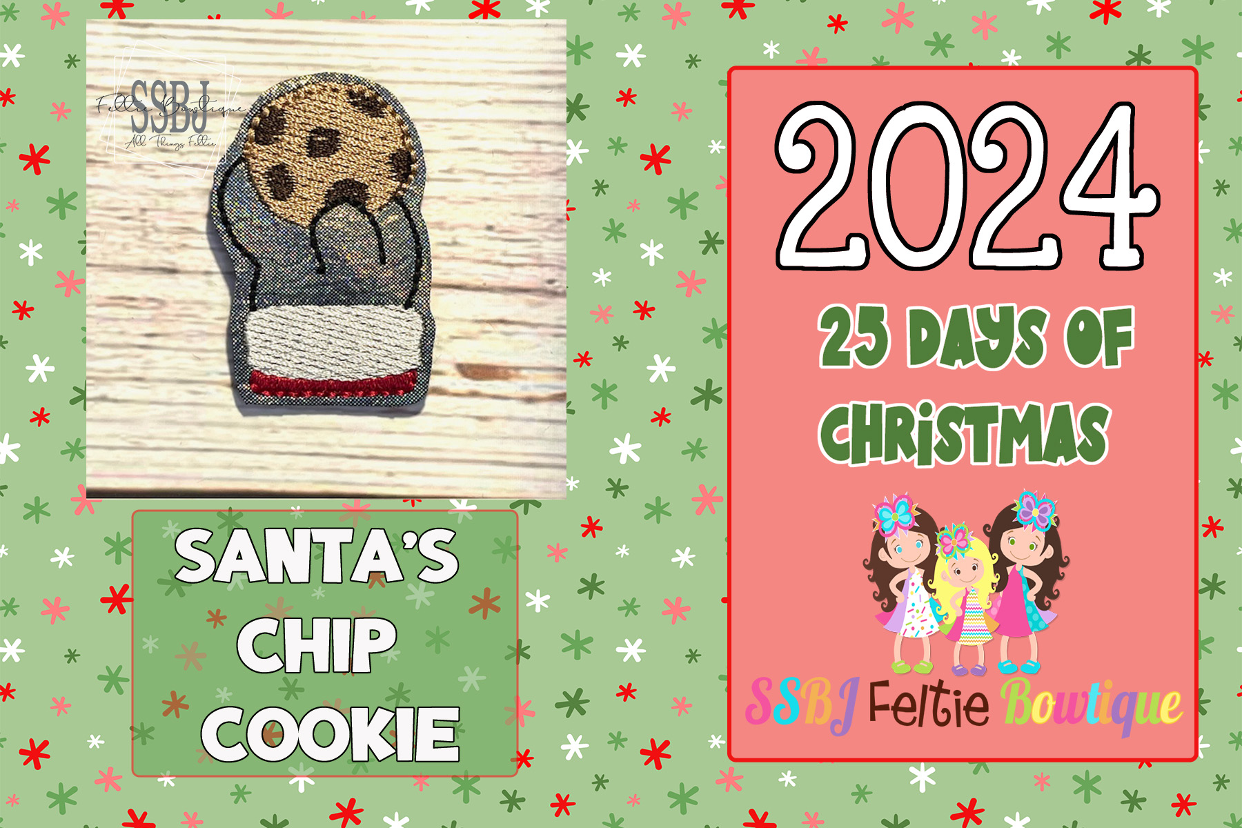 SSBJ Santa's Chip Cookie Embroidery File