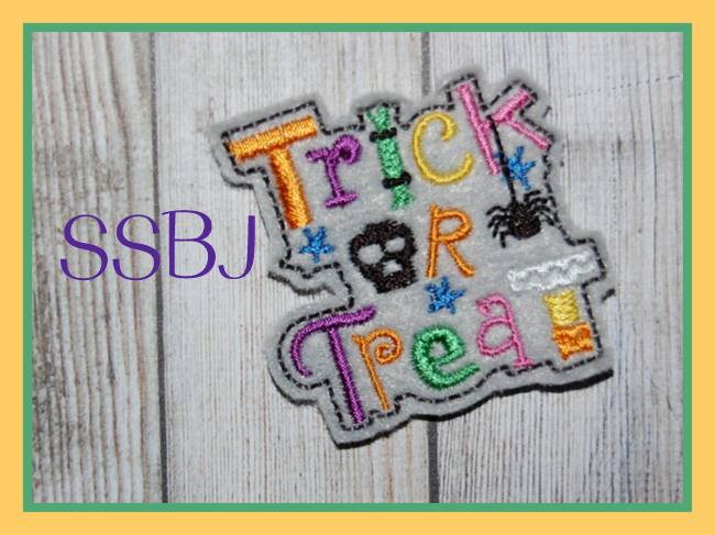 SSBJ Trick or Treat FELTIE  Embroidery File